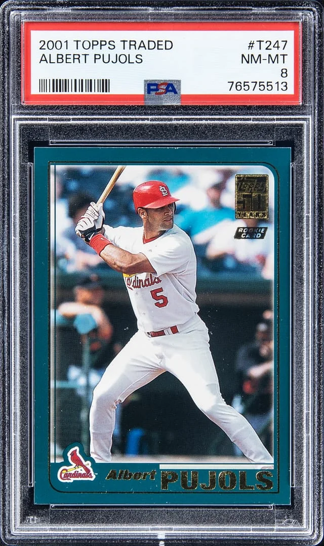 2001 Topps Traded Albert Pujols Gold #T247 card image