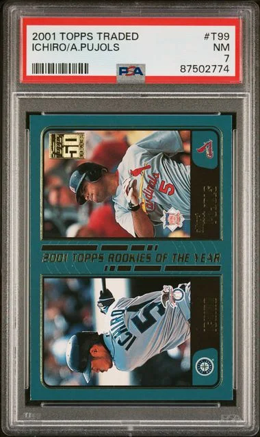 2001 Topps Traded Albert Pujols/Ichiro #T99 card image