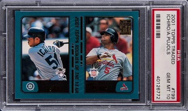 2001 Topps Traded Ichiro, Albert Pujols #T99 card image