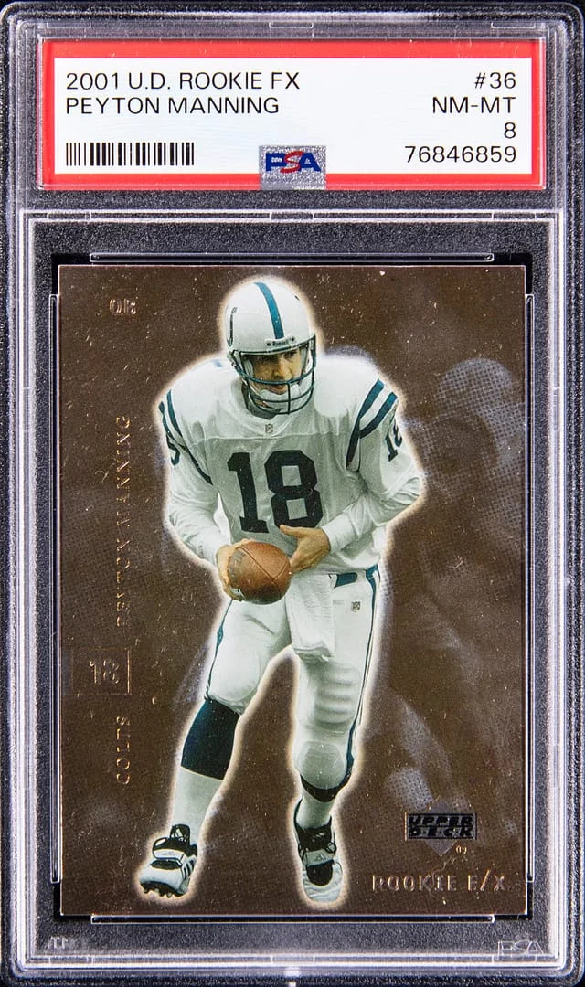 2001 U.D. FX Peyton Manning #36 card image