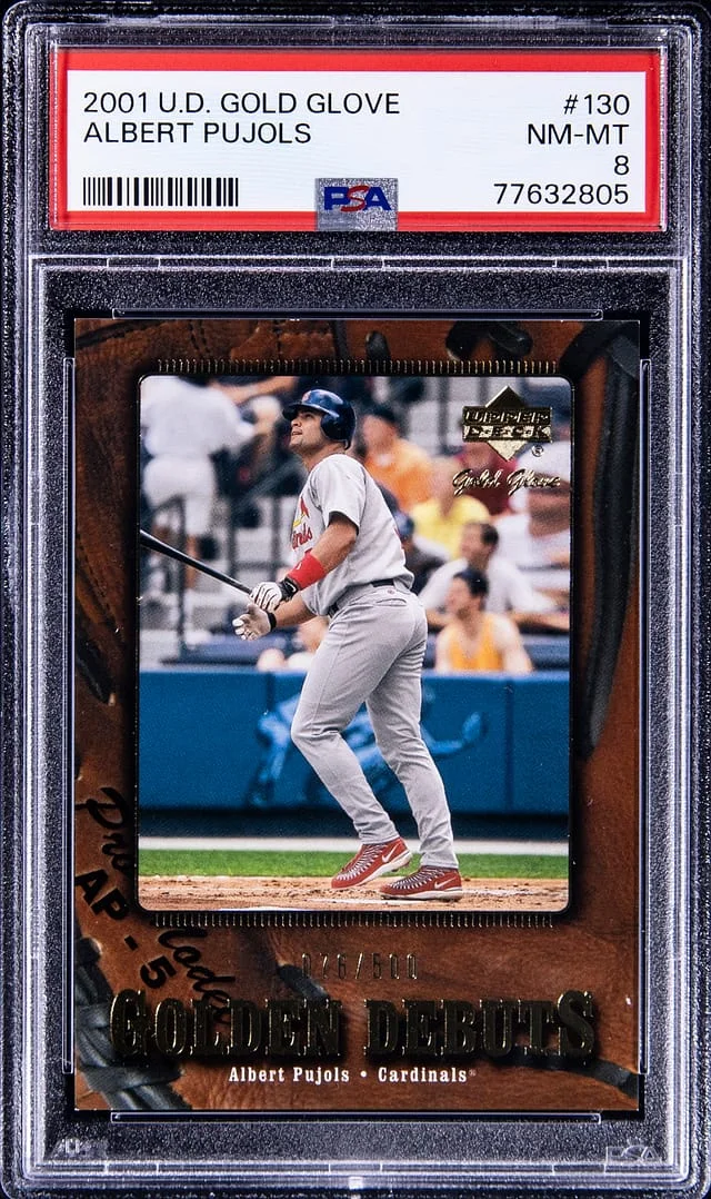 2001 UD Gold Glove Golden Debuts Albert Pujols #130 card image