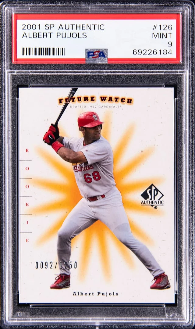 2001 UD SP Authentic Albert Pujols #126 card image