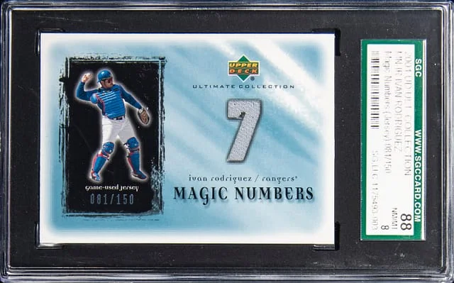 2001 UD Ultimate Collection Ivan Rodriguez #MN-IR card image