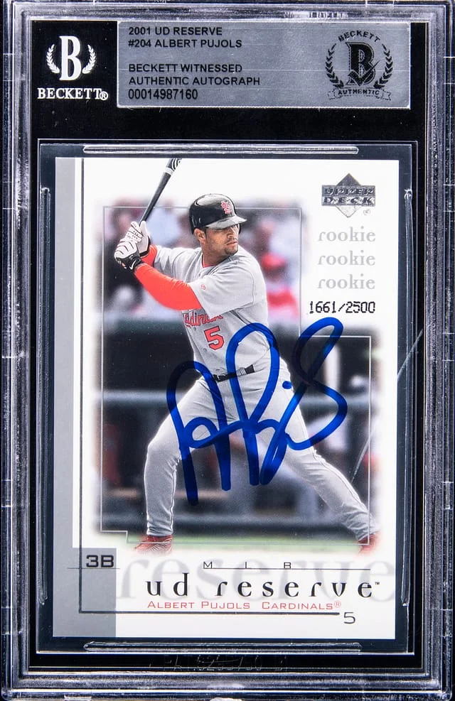 2001 Upper Deck Albert Pujols Reserve #204 card image