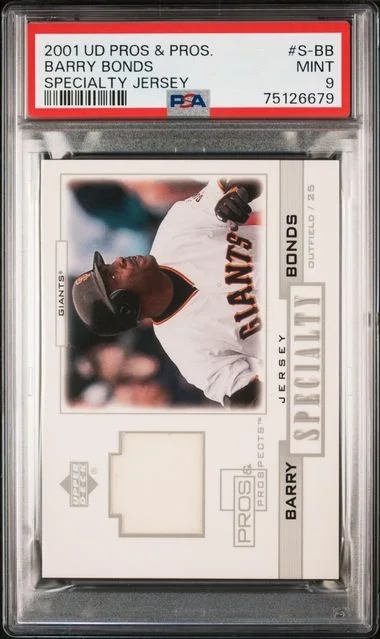 2001 Upper Deck Barry Bonds Game-Used Pros & Prospects Specialty Jersey #S-BB card image