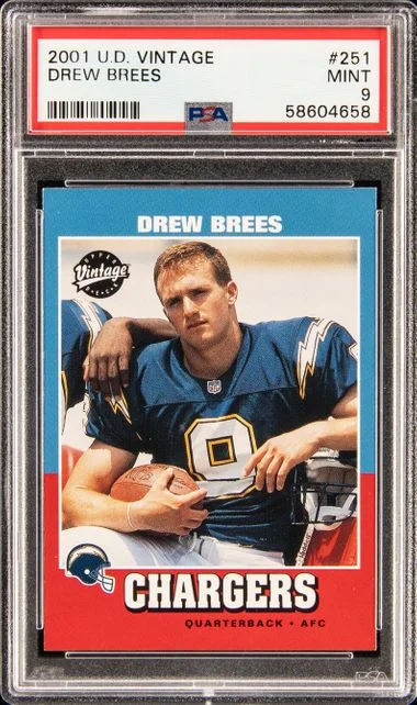 2001 Upper Deck Drew Brees Vintage #251 card image