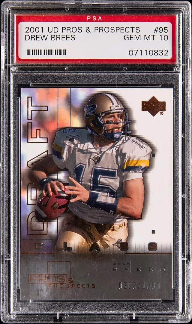 2001 Upper Deck Drew Brees Pros & Prospects #95 card image
