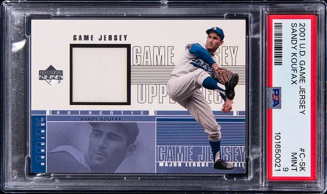 2001 Upper Deck Game Jersey Sandy Koufax Game-Used #C-SK card image