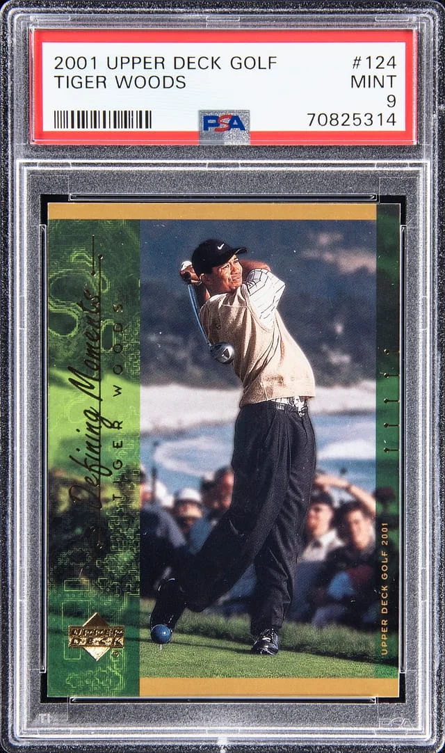 2001 Upper Deck Golf Tiger Woods #124 card image