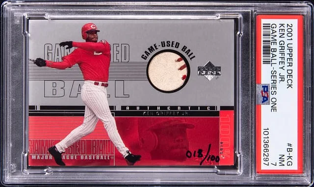 2001 Upper Deck Ken Griffey Jr. Game Ball Series One #B-KG card image