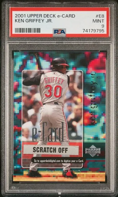 2001 Upper Deck Ken Griffey Jr. E-Card #E8 card image