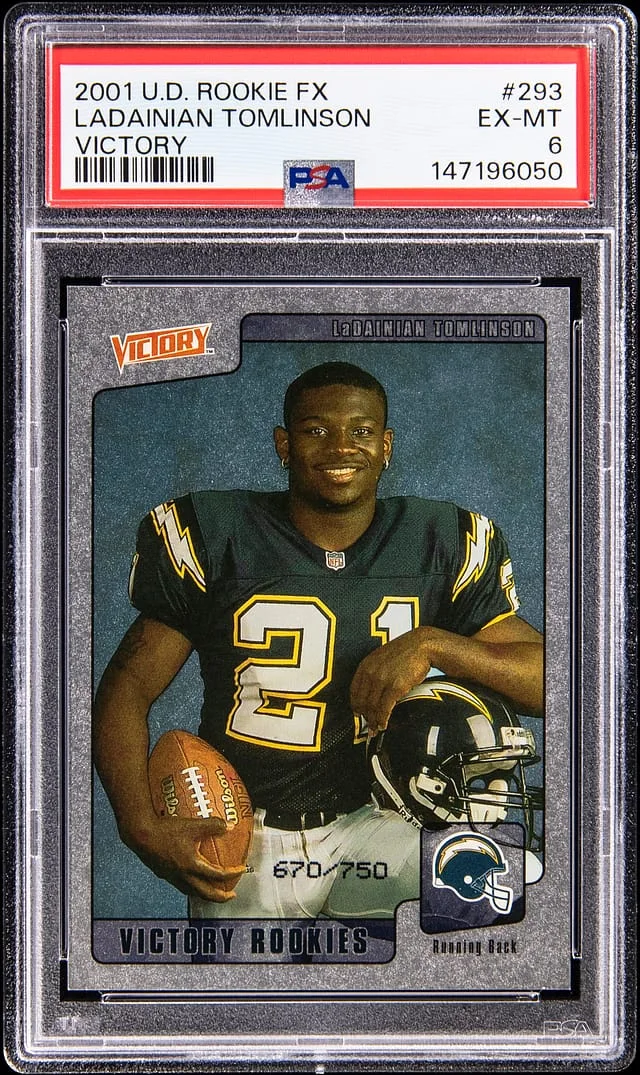 2001 Upper Deck Ladainian Tomlinson FX Victory #293 card image