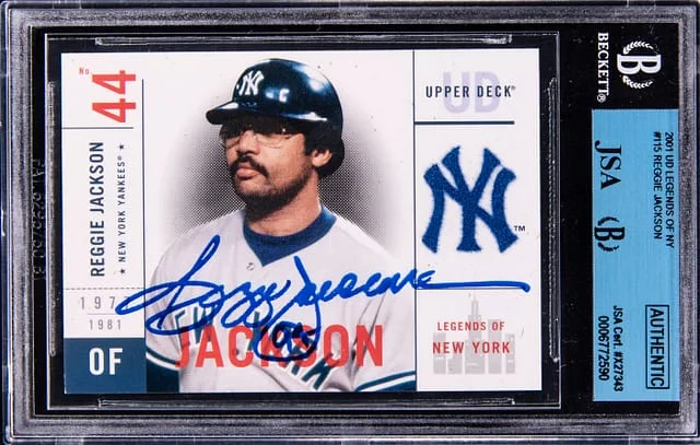 2001 Upper Deck Legends Reggie Jackson of NY #115 card image