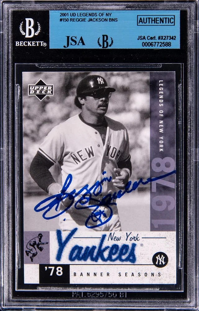 2001 Upper Deck Legends Reggie Jackson of NY #150 card image