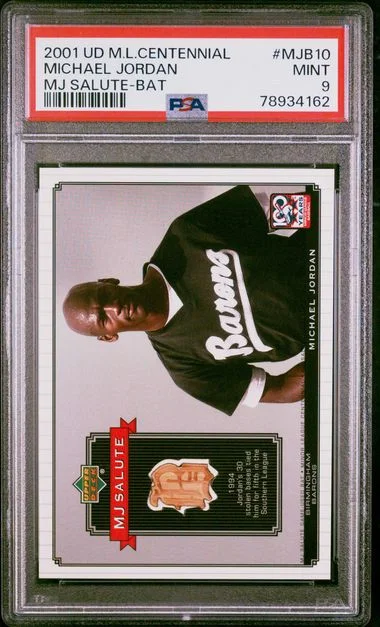 2001 Upper Deck Michael Jordan Minor League Centennial MJ Salute-Bat MJ Salute-Bat #MJ-B10 card image