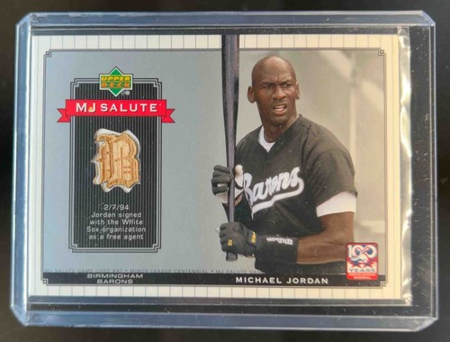 2001 Upper Deck Minors Centennial Michael Jordan MJ Game Bat #MJ-B1 card image