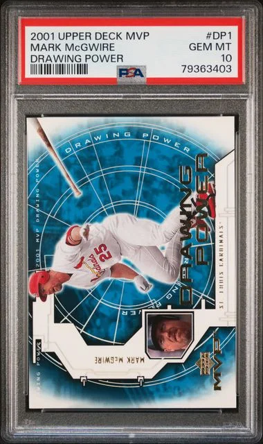 2001 Upper Deck MVP Mark Mcgwire Drawing Power #DP1 card image