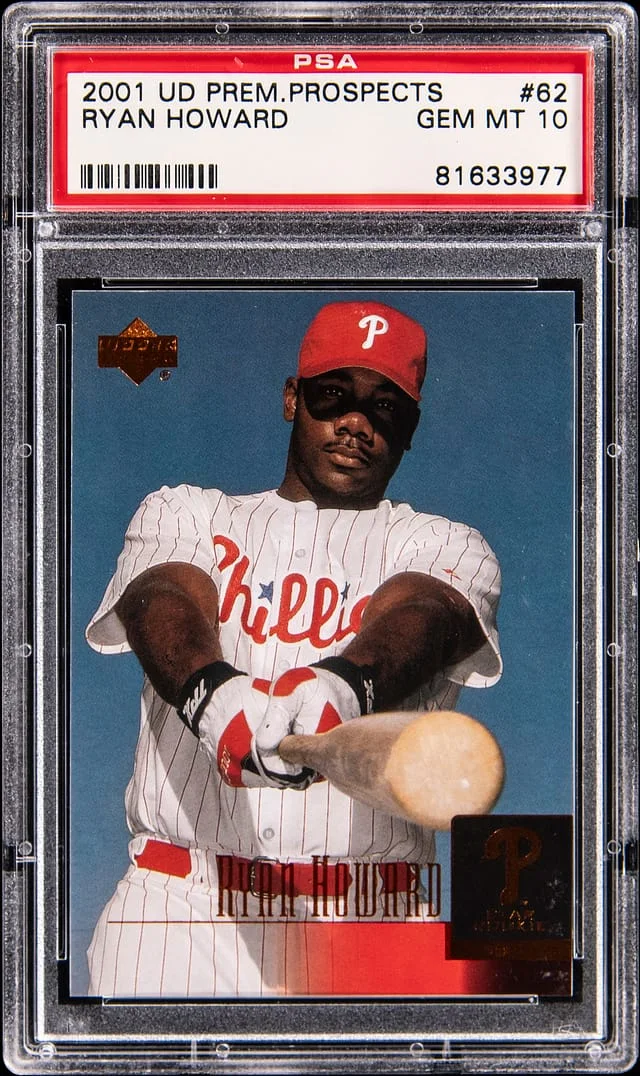 2001 Upper Deck Premier Ryan Howard Prospects #62 card image