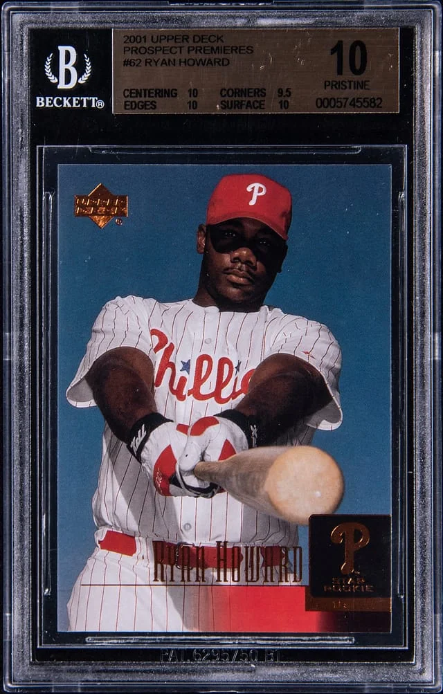 2001 Upper Deck Ryan Howard Prospect Premieres #62 card image