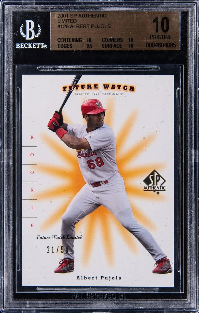 2001 Upper Deck SP Authentic Albert Pujols Future Watch Limited #126 card image