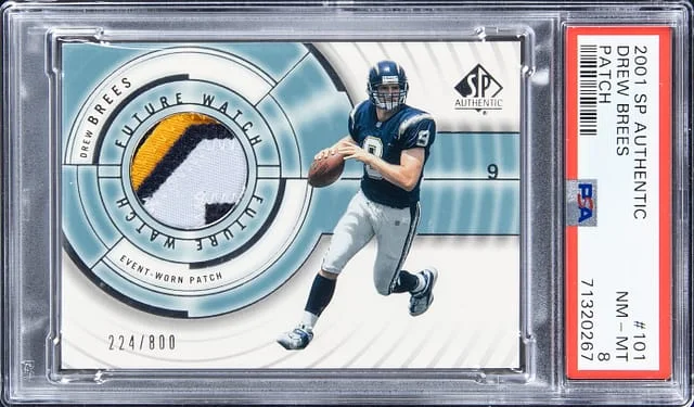 2001 Upper Deck SP Authentic Drew Brees #101 card image