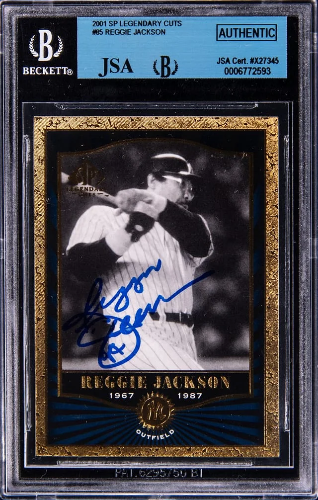 2001 Upper Deck SP Legendary Cuts Reggie Jackson #85 card image