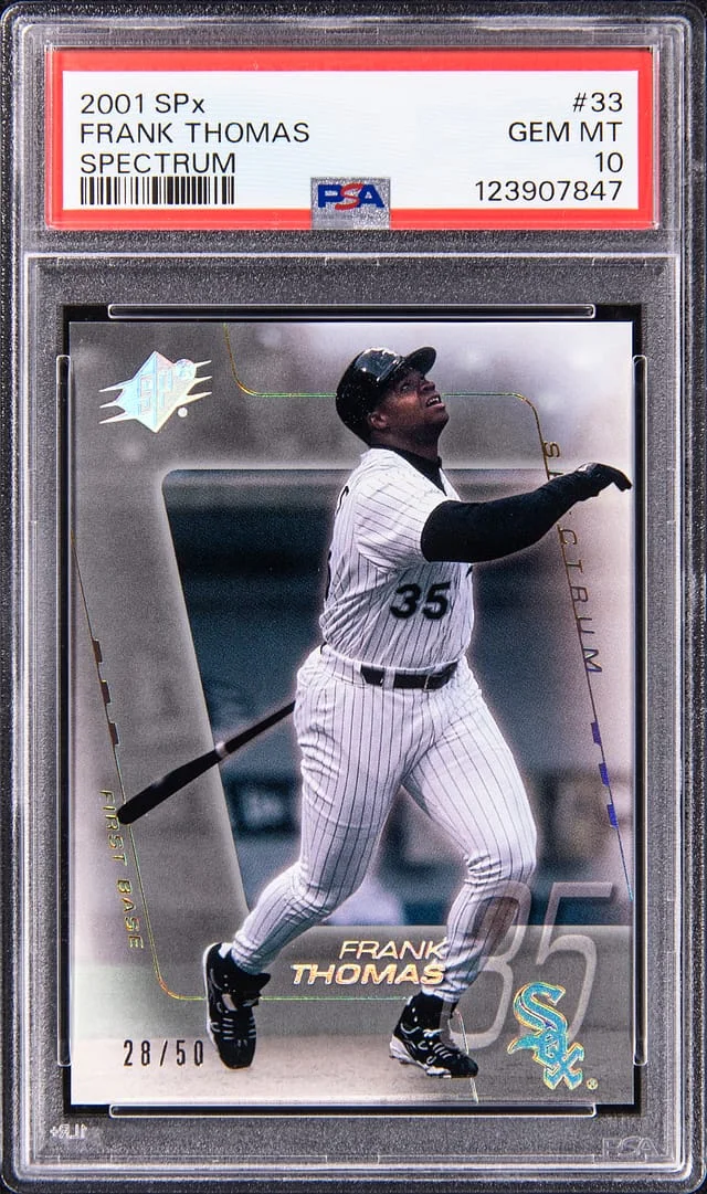 2001 Upper Deck SPx Frank Thomas Spectrum #33 card image