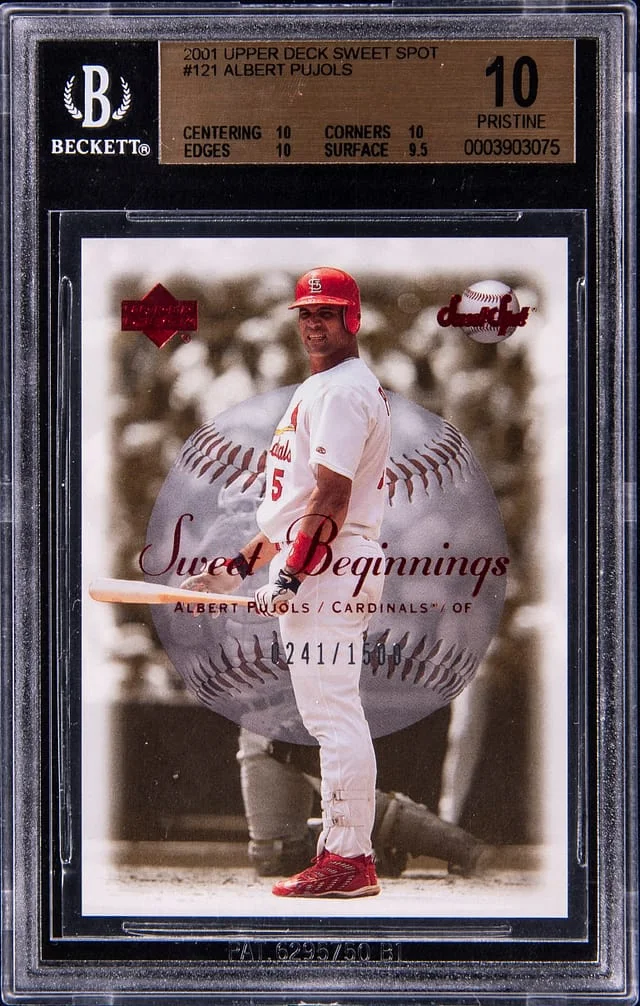 2001 Upper Deck Sweet Spot Albert Pujols #121 card image