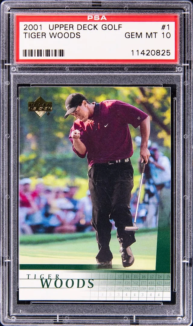2001 Upper Deck Tiger Woods #1 card image