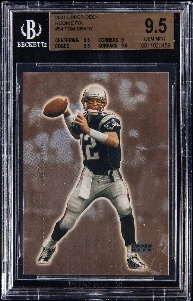 2001 Upper Deck Tom Brady F/X #54 card image