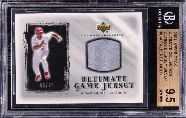 2001 Upper Deck Ultimate Collection Albert Pujols Ultimate Jersey Silver #U-AP card image