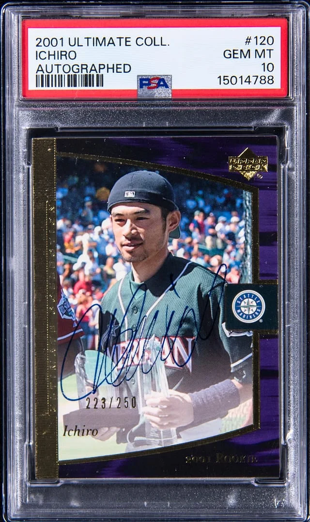 2001 Upper Deck Ultimate Collection Ichiro Autographed #120 card image