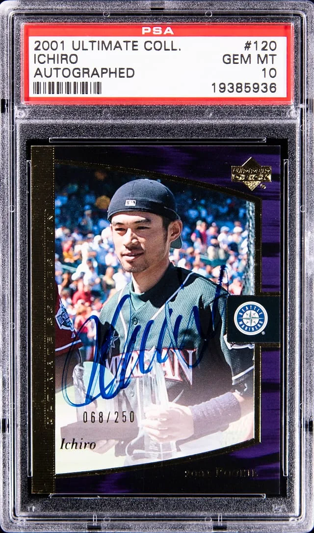 2001 Upper Deck Ultimate Collection Ichiro Suzuki Autographed #120 card image