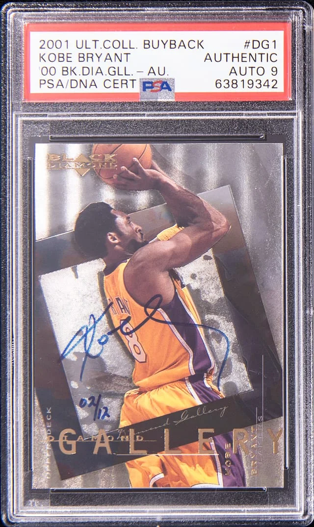 2001 Upper Deck Ultimate Collection Kobe Bryant Buyback Black Diamond Gallery #DG1 card image