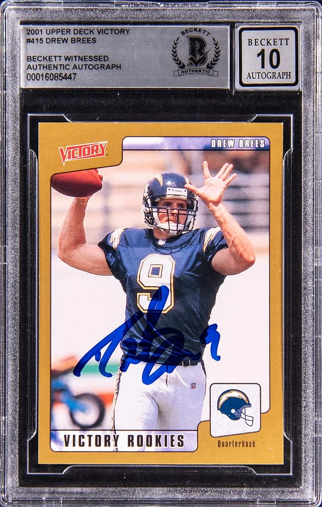 2001 Upper Deck Victory Drew Brees #415 card image