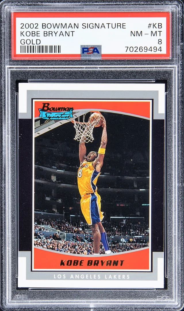 2002-03 Bowman Kobe Bryant Signature Gold #KB card image