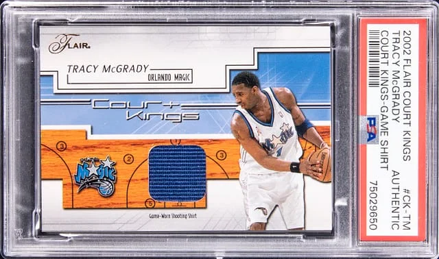 2002-03 Flair Tracy McGrady Court Kings Game Shirt #CK-TM card image
