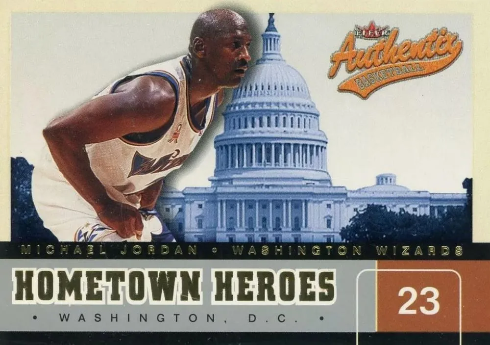 2002-03 Fleer Authentix Michael Jordan Hometown Heroes #16 card image