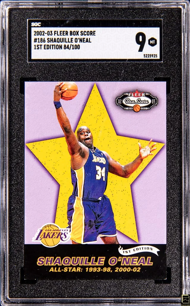 2002-03 Fleer Box Score Shaquille O'Neal 1st Edition #186 card image