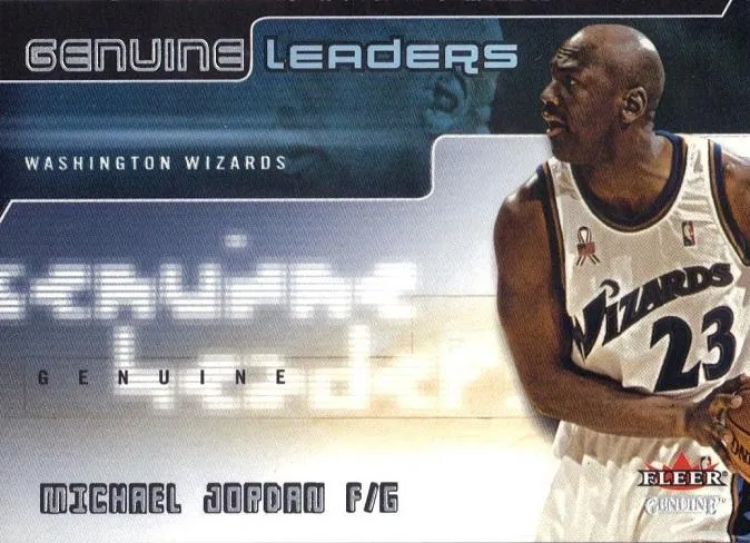 2002-03 Fleer Genuine Michael Jordan Leaders #GL card image