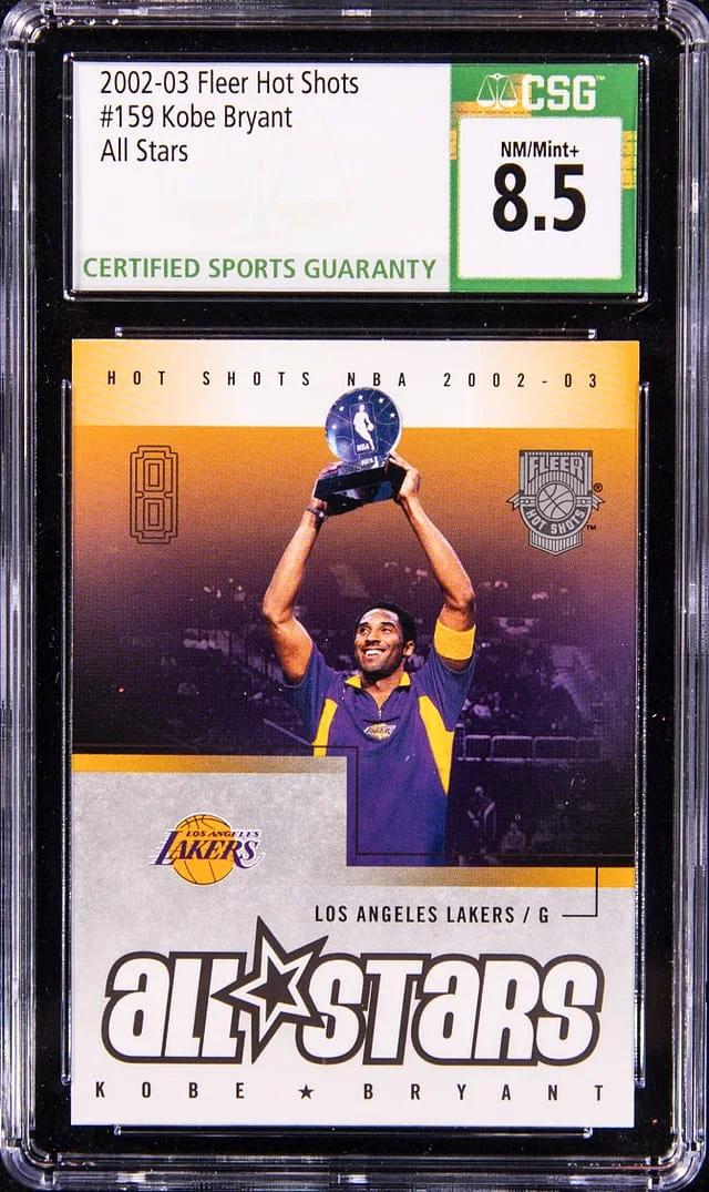 2002-03 Fleer Kobe Bryant - CGS NM-MINT+ 8.5 Hot Shots All Stars #159 card image