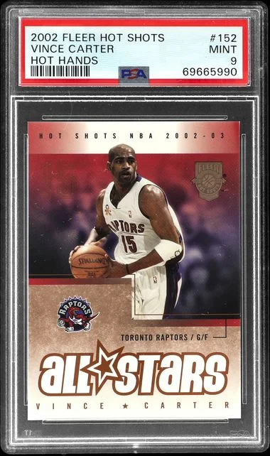 2002-03 Fleer Vince Carter Hot Shots Hot Hands #152 card image