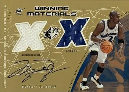 2002-03 SPx Michael Jordan Winning Materials Autographs #MJ-A card image