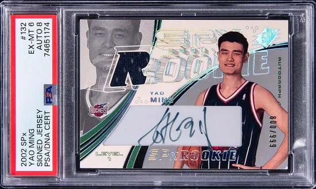 2002-03 SPx Yao Ming Signed Jersey #132 card image