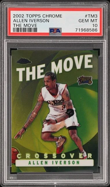 2002-03 Topps Chrome Allen Iverson The Move #TM3 card image
