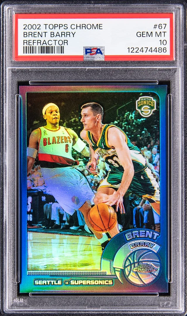 2002-03 Topps Chrome Brent Barry Refractor #67 card image