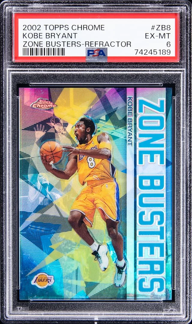 2002-03 Topps Chrome Kobe Bryant Zone Busters Refractor #ZB8 card image