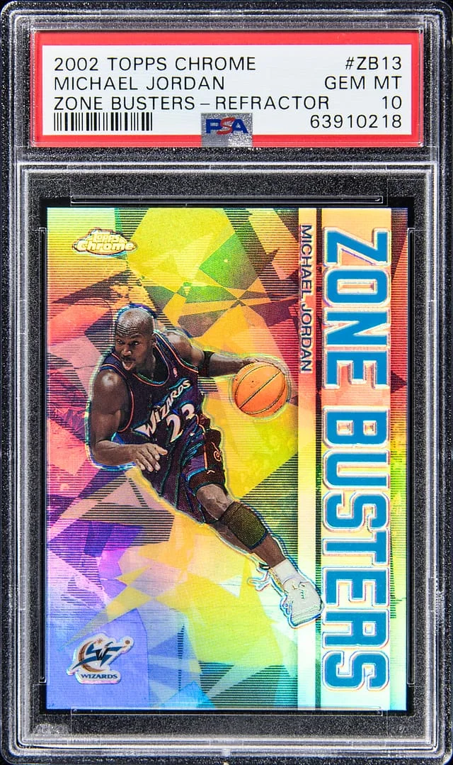 2002-03 Topps Chrome Michael Jordan Zone Busters Refractor #ZB-13 card image