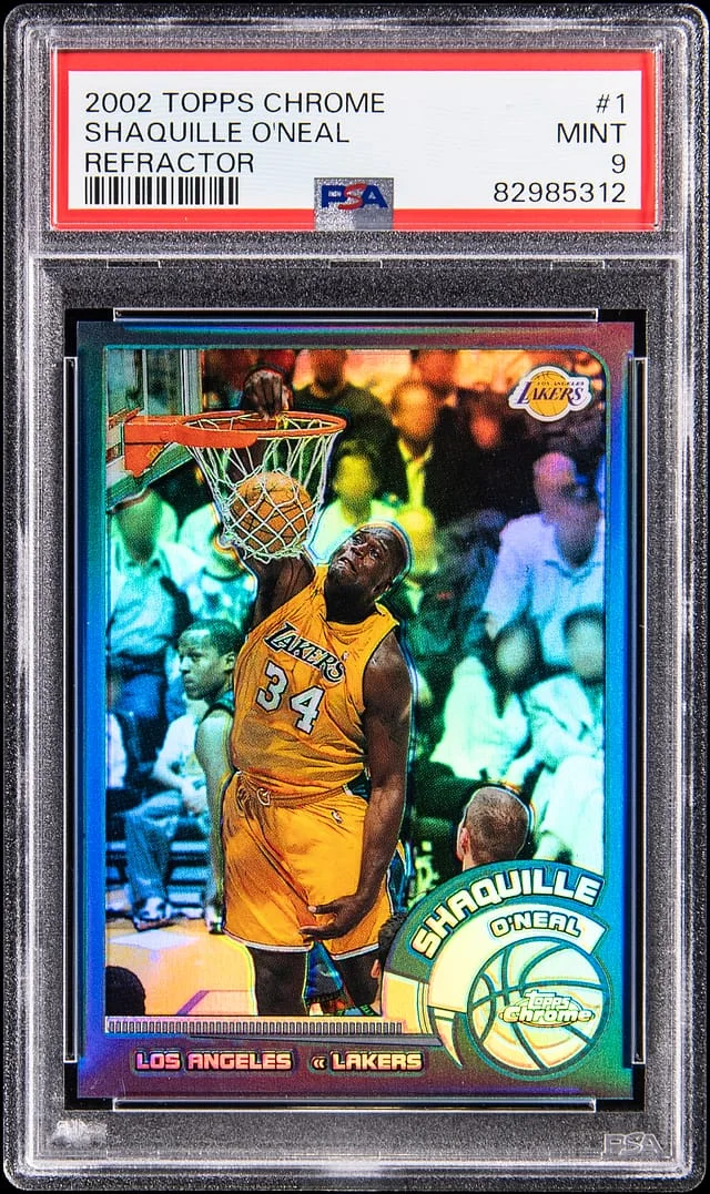2002-03 Topps Chrome Shaquille O'Neal Refractor #1 card image