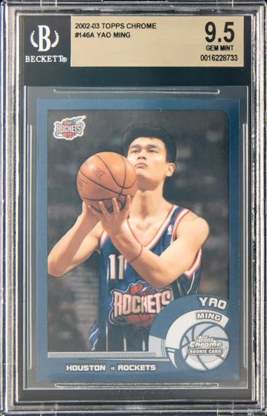 2002-03 Topps Chrome Yao Ming #146A card image